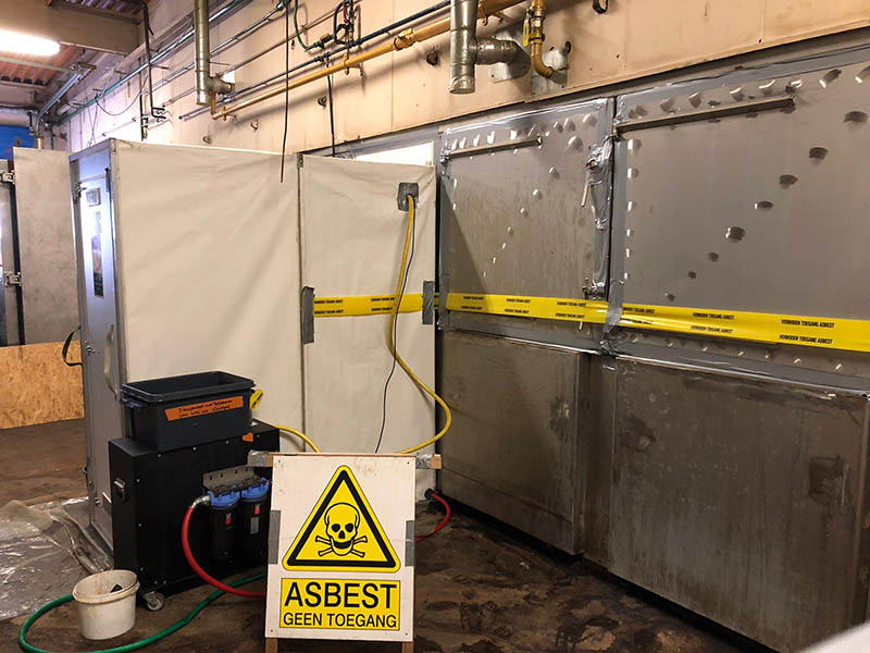 Asbest verwijderen CV ketel